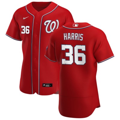 Washington Washington Nationals #36 Will Harris Men's Nike Red Alternate 2020 Authentic Player MLB Jersey